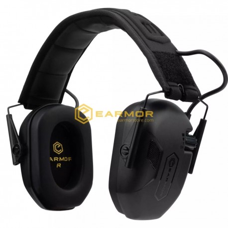 EARMOR M300A Electronic Shooting Earmuffs Black