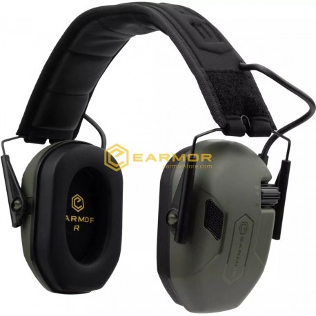 EARMOR M300A Electronic Shooting Earmuffs Black