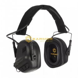 EARMOR M31 PLUS Electronic Shooting Earmuffs Black